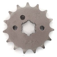 Sprocket steel front 15 teeth for Model:  Brixton Sunray 125 ABS (BX125R ABS) 2022