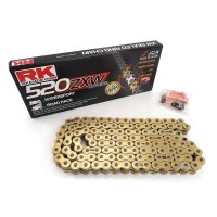Chain from RK with XW-ring GB520ZXW/110 open with rivet lock