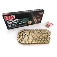 Chain from RK with XW-ring GB525XRE/110 open with rivet lock for Model:  Triumph Scrambler 1200 XE DS04 2023