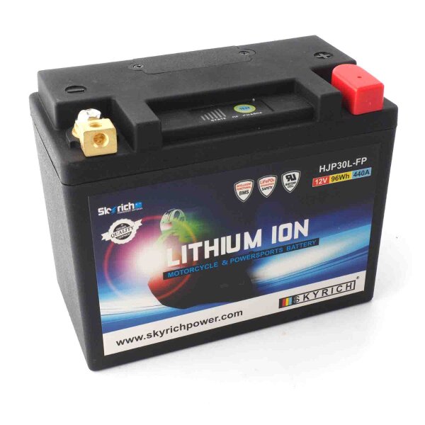 Lithium-Ion motorbike battery HJP30L-FP for Harley Davidson Touring Electra Glide Standard 88 FLHT 1999