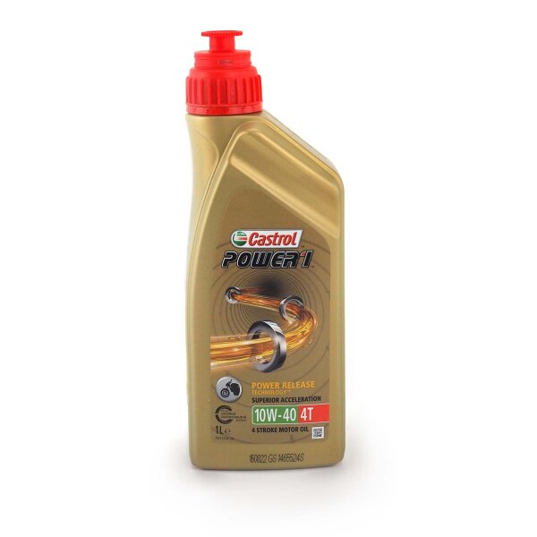 Engine oil Castrol POWER1 4T 10W-40 1l for Yamaha R 125 A ABS RE40 2022