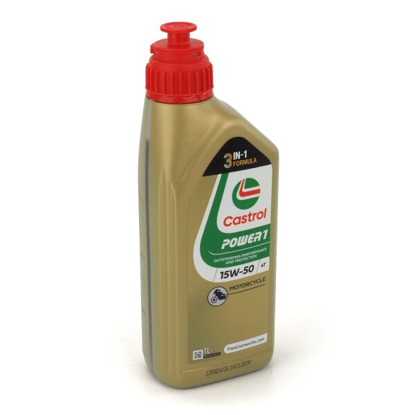 Engine oil Castrol POWER1 4T 15W-50 1l for Aprilia RSV 1000 Mille RP 2002