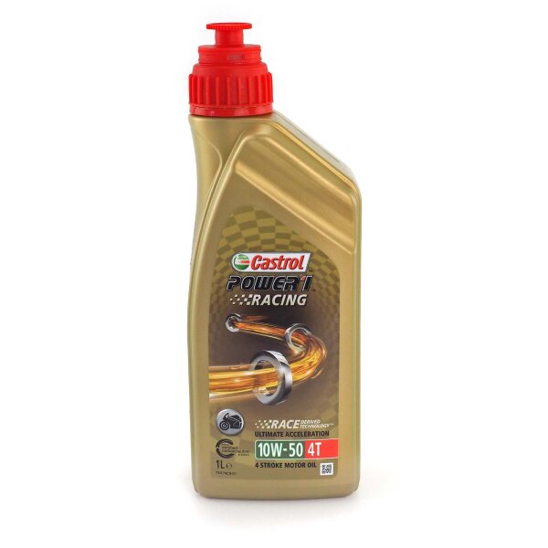 Engine oil Castrol POWER1 Racing 4T 10W-50 1l for Kawasaki KLE 650 D Versys ABS LE650CD 2014