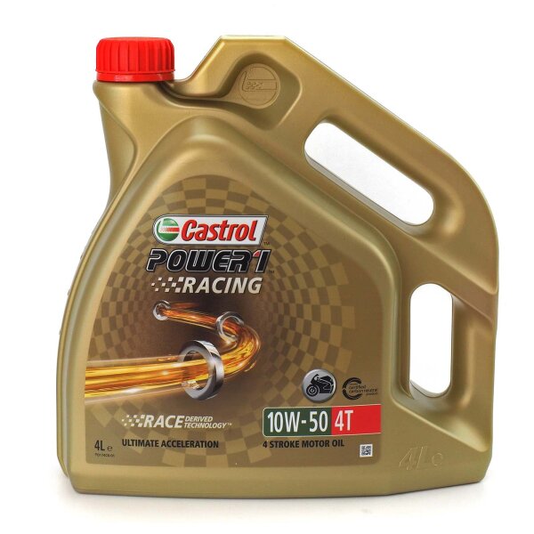 Engine oil Castrol POWER1 Racing 4T 10W-50 4l for Aprilia ETV 1000 Capo Nord ABS PS 2006