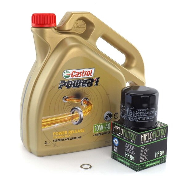 Castrol Engine Oil Change Kit Configurator with Oi for Honda CBR 650 R RH01 2023 for model:  Honda CBR 650 R RH01 2023