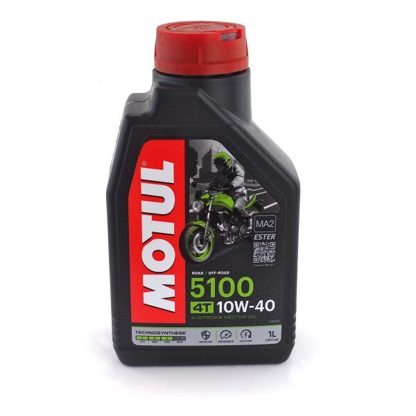 Engine oil MOTUL 5100 4T 10W-40 1l for Ducati Monster 998 S4RS Testastretta M4 2006-2008