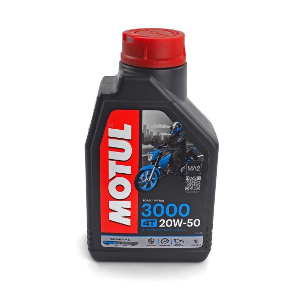 Engine oil MOTUL 3000 4T 20W-50 1l for Harley Davidson Sportster Roadster 1200 XL1200R 2004