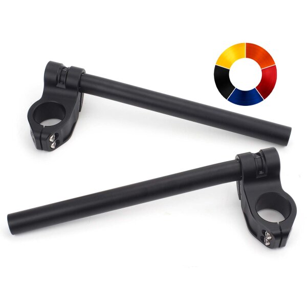 Clip-on handlebar CNC milled aluminum Raximo SBK TÜV approved 35 mm