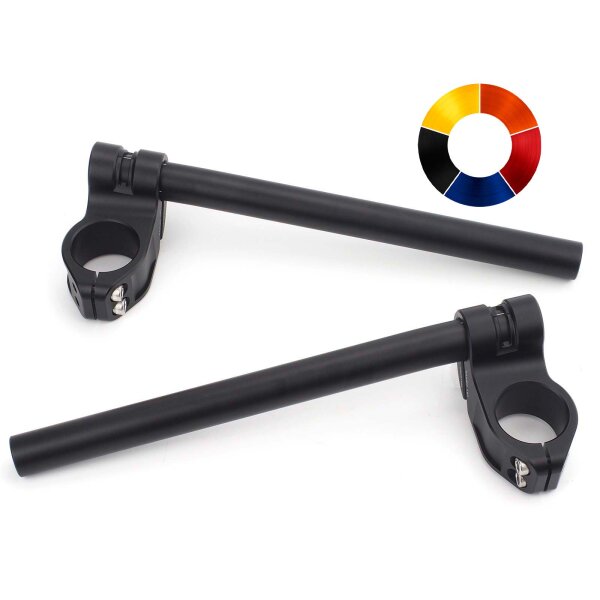 Clip-on handlebar CNC milled aluminum Raximo SBK TÜV approved 37 mm