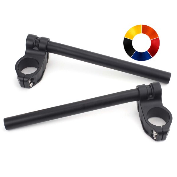 Clip-on handlebar CNC milled aluminum Raximo SBK TÜV approved 39 mm
