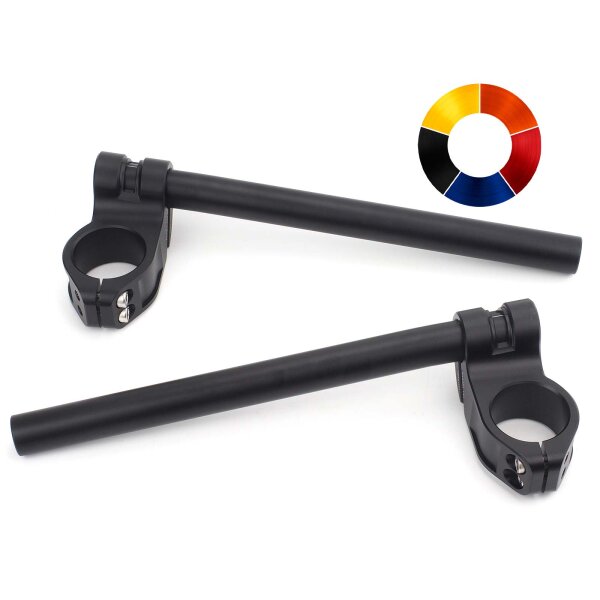 Clip-on handlebar CNC milled aluminum Raximo SBK TÜV approved 40 mm