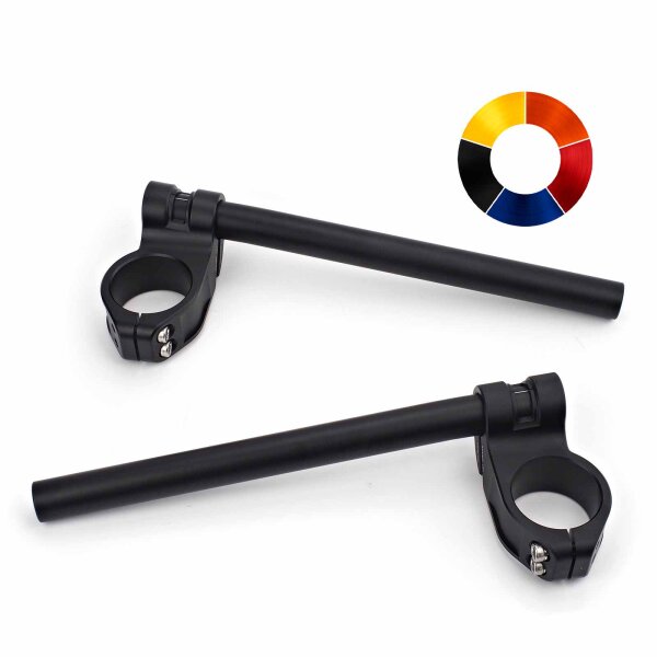 Clip-on handlebar CNC milled aluminum Raximo SBK TÜV approved 46 mm