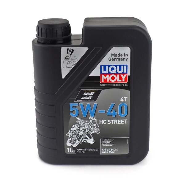 Motorcycle Engine oil Liqui Moly 4T 5W-40 HC Street 1 liter for Aprilia Atlantic 125 2008