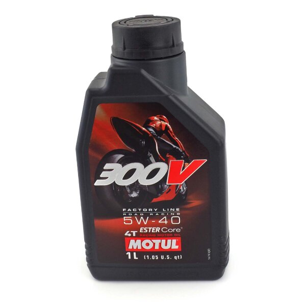 Engine oil MOTUL 300V 4T Factory Line Road Racing 5W40 1l for Suzuki SV 650 AV 2001