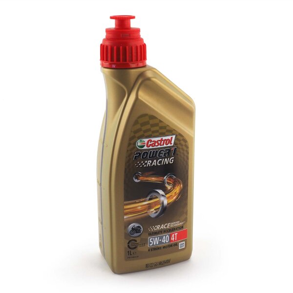 Engine oil Castrol POWER1 Racing 4T 5W-40 1l for Ducati 748 S Biposto/Monoposto 748S 1998