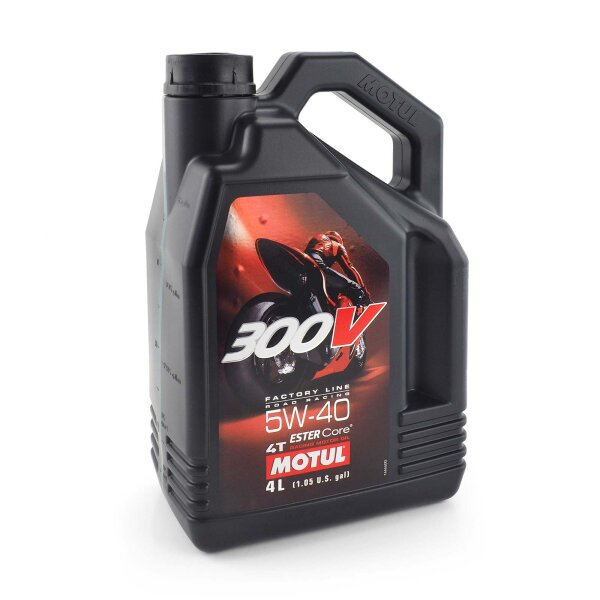 Engine oil MOTUL 300V 4T Factory Line Road Racing 5W40 4l for Aprilia Leonardo 125 MB 1999