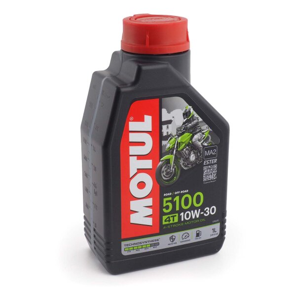 Engine oil MOTUL 5100 4T 10W-30 1l for Honda MSX 125 JC75 2018