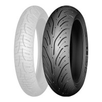 Tyre Michelin Pilot Road 4 GT 180/55-17 (73W) (Z)W for Model:  Kawasaki Z 750 M ABS ZR750L 2010
