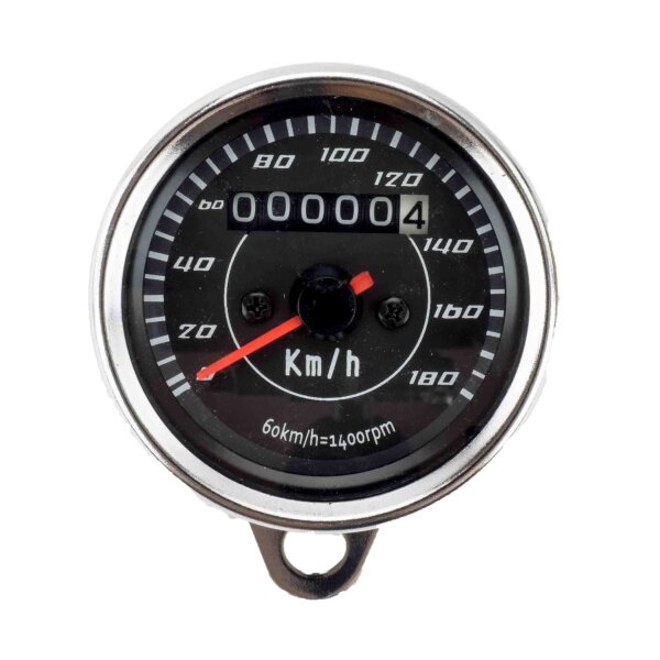 Speedometer 180 km/h Black Dial 60 mm for Kawasaki KE 125 K1 1976-1981
