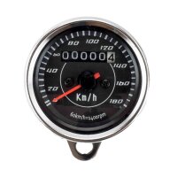 Speedometer 180 km/h Black Dial 60 mm for Model:  