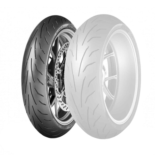 Tyre Dunlop Qualifier Core 120/70-17 (58W) (Z)W for Yamaha Tracer 9 900 GT+ 2023