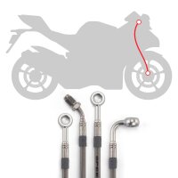Raximo steel braided brake hose kit front installed like... for Model:  BMW F 650 (169) 1994