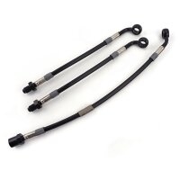 Raximo steel braided brake hose kit front installed like... for Model:  Aprilia Tuareg 600 Wind EP 1992-1993