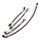 Steel braided rear brake line kit as originally in for Yamaha Tracer 9 GT+ ABS RN70 2024