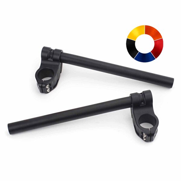 Clip-on handlebar CNC milled aluminum Raximo SBK TÜV approved 32 mm