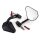 Handlebar end mirror with handlebar end indicator for Ducati Scrambler 800 Nightshift 5K 2023