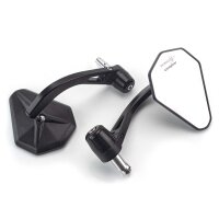 Pair Handlebar end Mirror Raximo BEM-V1 with E-number and... for Model:  Triumph Speed Triple 1050 S ABS NN01 2016