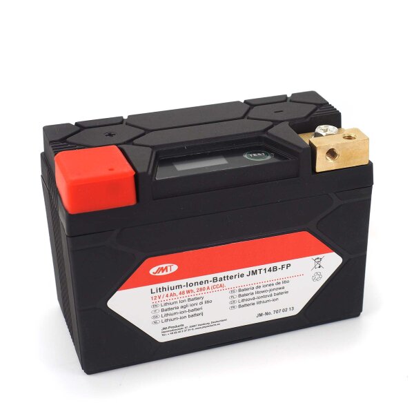 Lithium-Ion Motorcycle Battery JMT14B-FP for Ducati 749 S (H5) 2004