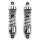 Pair  of Dampers 265 mm RFY Chrome for Honda VT 1100 C Shadow SC23 1988-1995