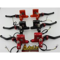 Red CNC Aluminium Brake- and Clutch Master Cylinder Set for Model:  