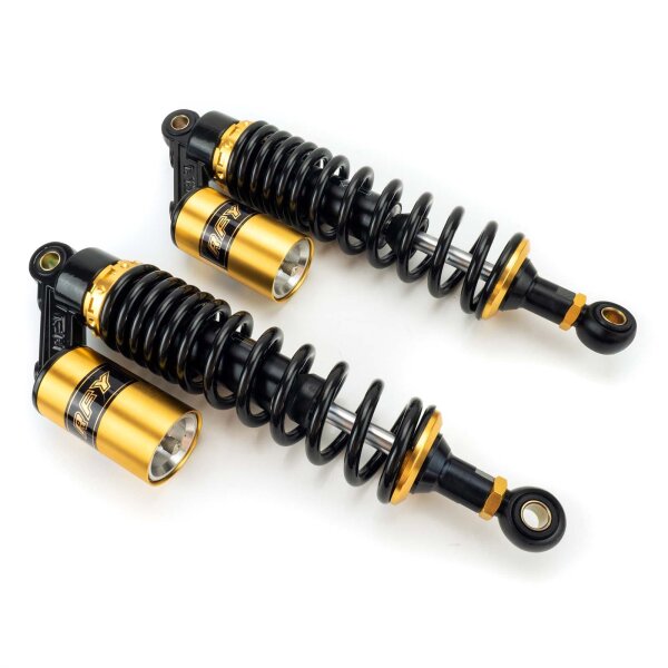 Pair of RFY Shock Absorbers 340 mm black-gold top  for Kawasaki Z 1100 ST KZT10A 1981-1983
