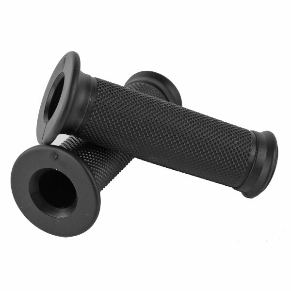 Black Handlebar Grips 22mm 7/8&quot; for Kawasaki KLE 650 A Versys LE650A 2008