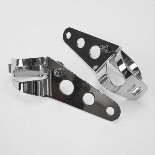 Universal Headlight Bracket Lamp Holder chromed 35-43mm for Suzuki GSF 600 S Bandit WVA8 2004