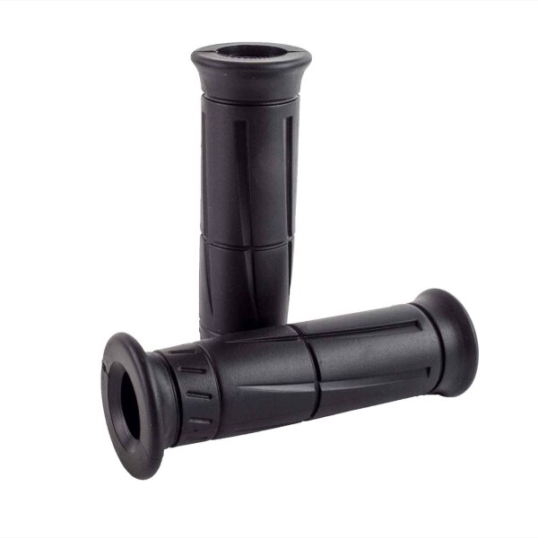 Black Open Handlebar Grips 7/8