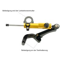 Steering Damper with Mounthing Kit for Model:  Suzuki GSX R 1000 K9 L0 WVCY 2009-2010